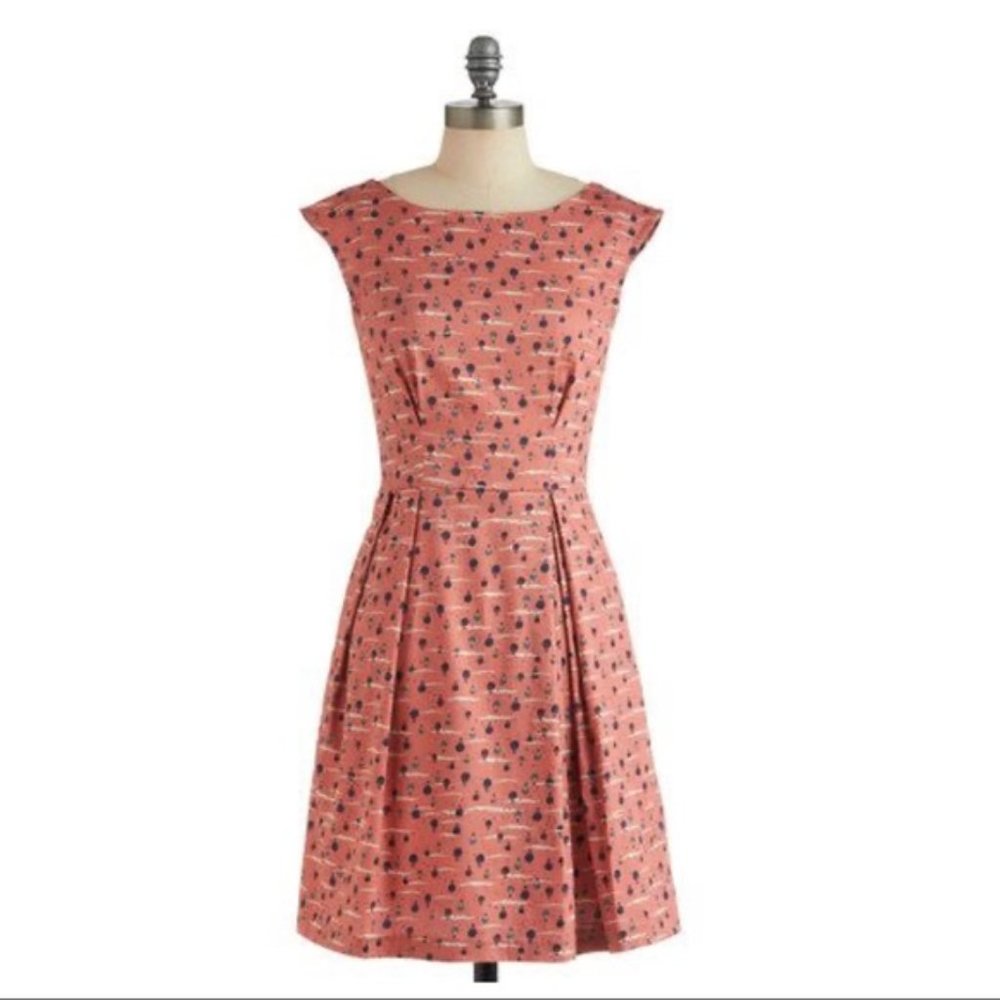 Modcloth Closet London Fantastical Voyage Hot Air Balloon Dress Size 8 Novelty